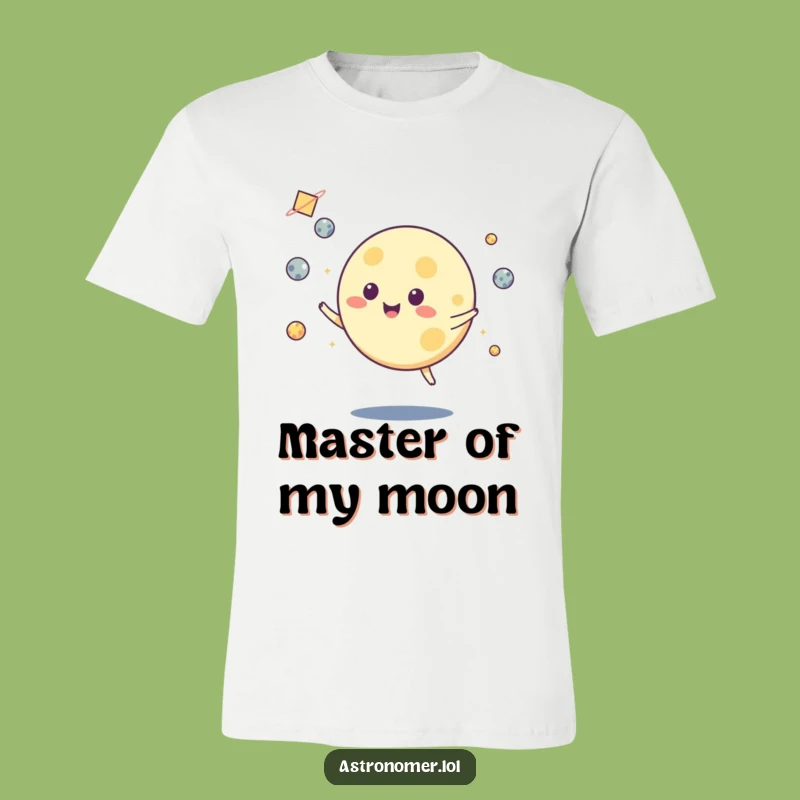 Funny Moon Juggling T-Shirt - Master Your Cosmic Chaos!