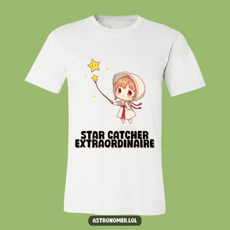 Funny Stargazer T-Shirt: Character Netting Stars - Hilarious Gift Idea