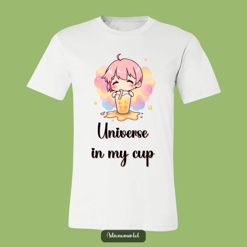 Funny Cosmic Spill T-Shirt: Nebulae Drink Design Tee for Stargazers