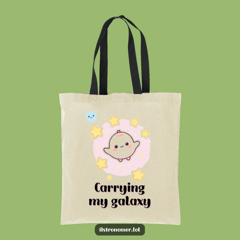 Funny Starry Voyage Tote - Cute Character Space Bag Fun Gift