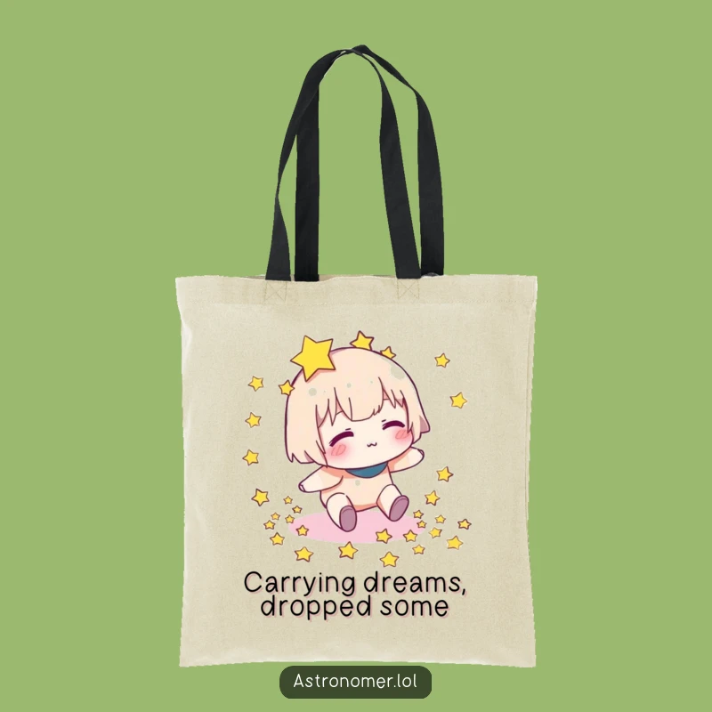 Funny Star Dropper Tote Bag: Carry Your Laughs and Little Stars